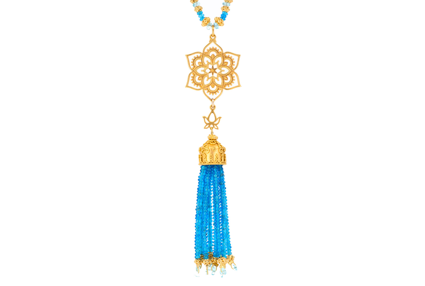 Apatite Tassel Necklace