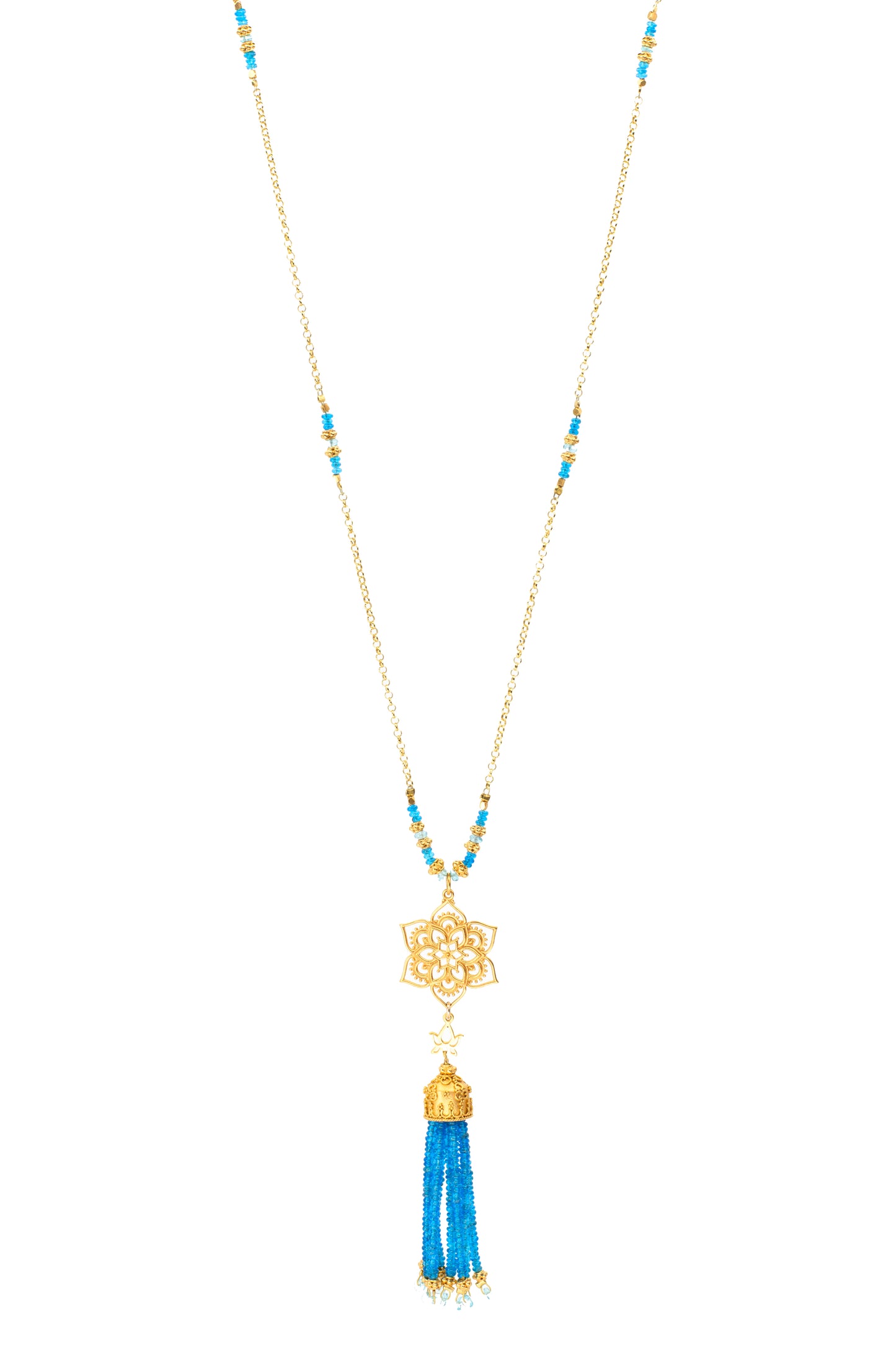 Apatite Tassel Necklace