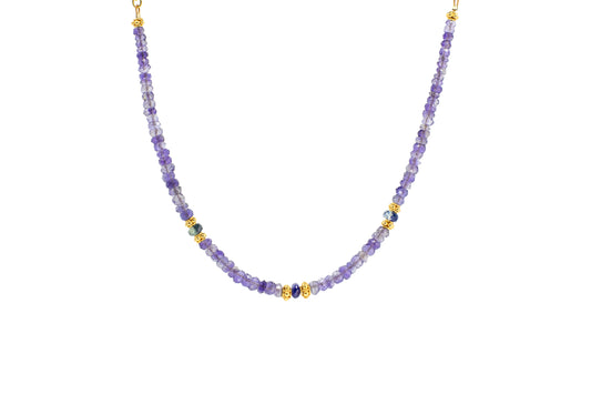 Iolite and Sapphire Gem Chain